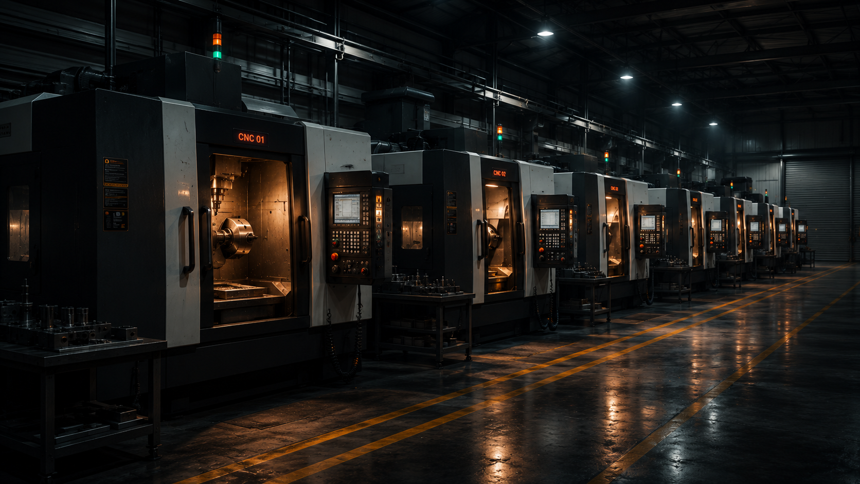 Early CNC Manufacturing Shop